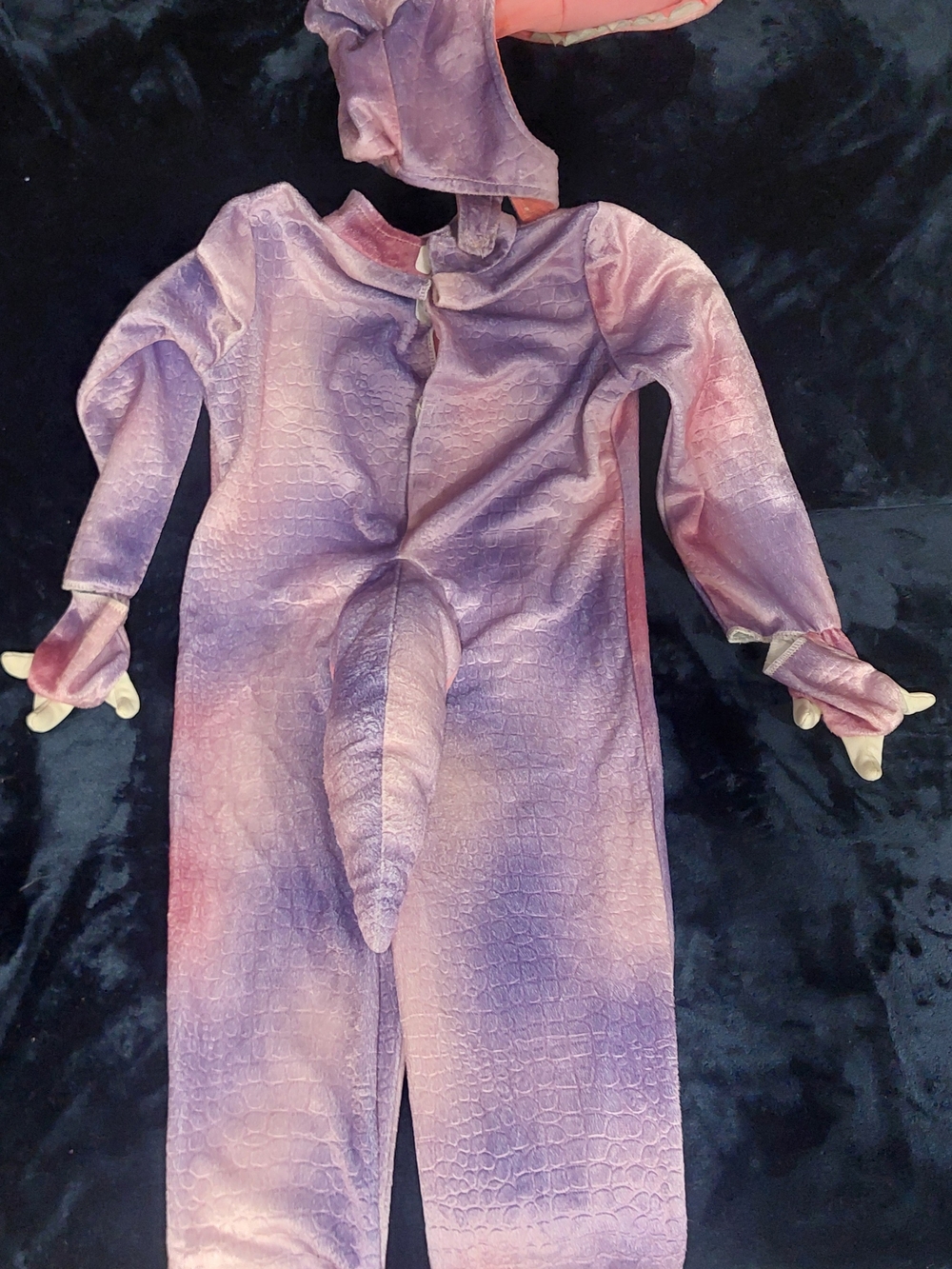 Spirit Purple and Pink Dinosour One-Piece Costume